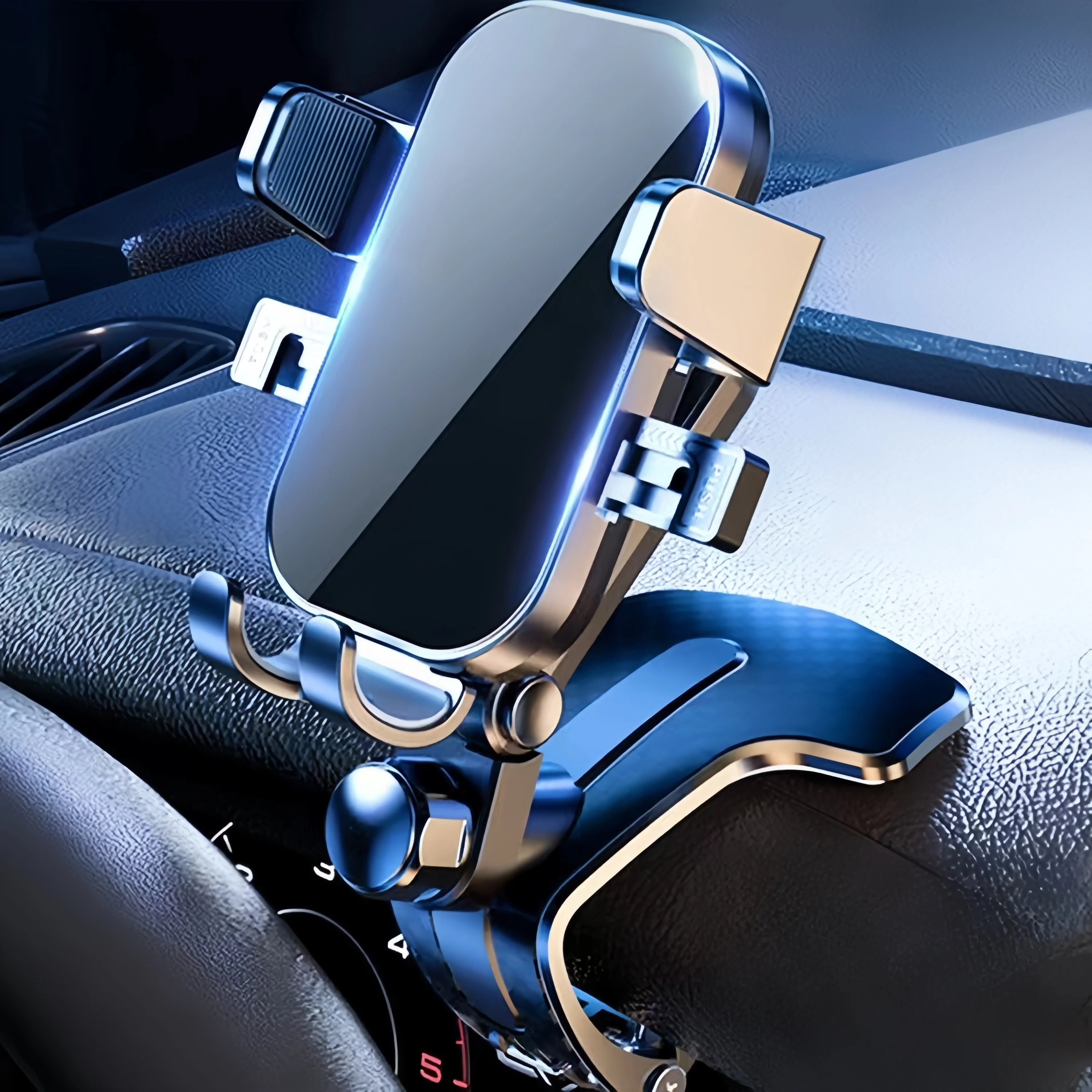 Support de téléphone portable Prada Board pour voiture, support de téléphone portable, rotation à 360 degrés, clip de tableau de bord universel, support de téléphone portable pour smartphones 4-7