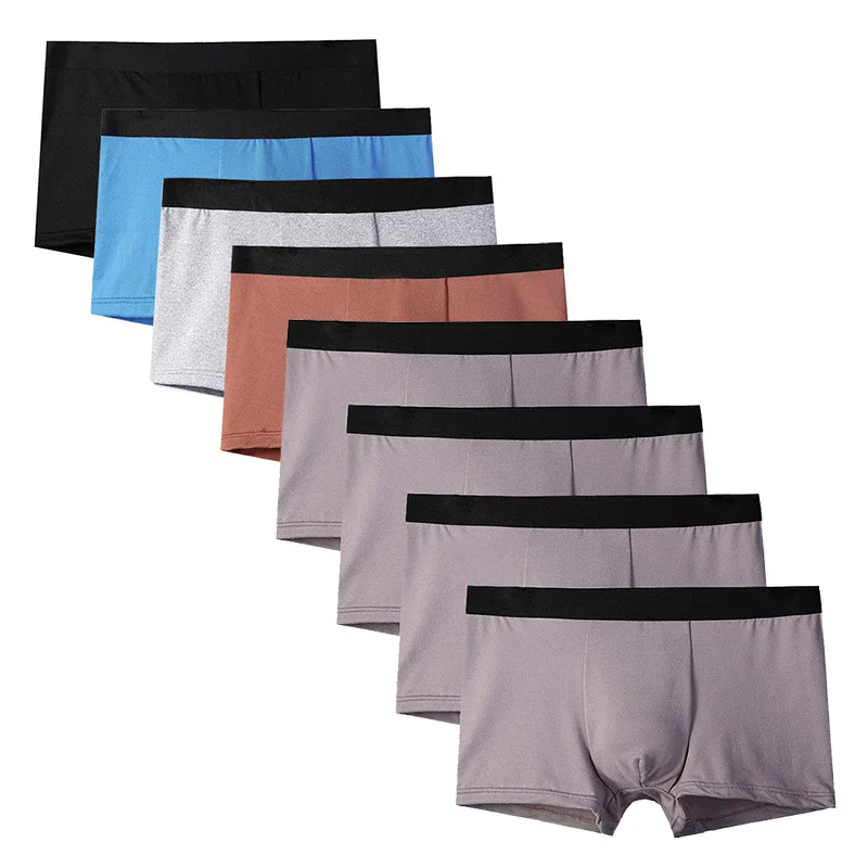 8Pcs Atmungsaktive Sexy Männliche Boxer Unterhose Neue Männer Boxer Herren Höschen Unterwäsche Bequeme Unterwäsche männer Boxer  Image