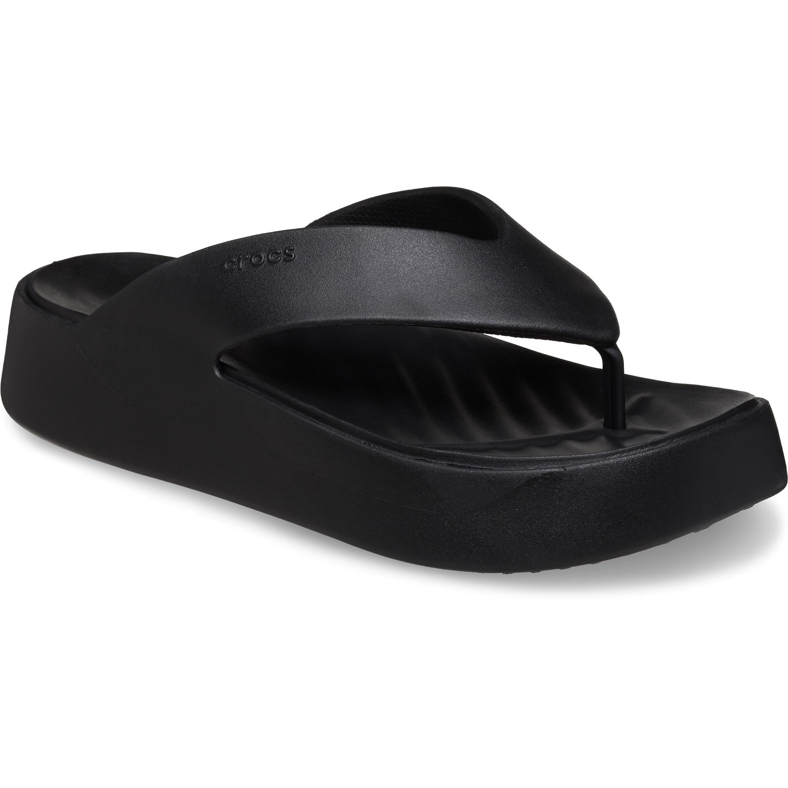 Crocs Womens Getaway Platform Flip - Black - Size UK 8 | Crocs Sale | Discount Designer Brands