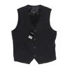 Tom Tailor Herren Weste, Gr. 54, schwarz, Baumwolle