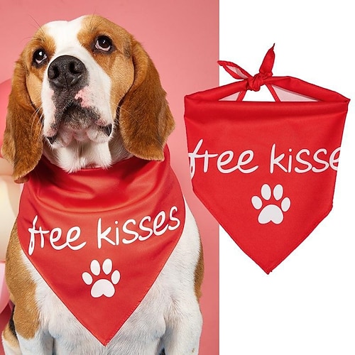 stylisches Hundehalstuch - weiches und saugfähiges Haustierhalstuch für kleine, mittelgroße und große Hunde und Katzen - perfektes Haustierkostüm-Accessoire Image