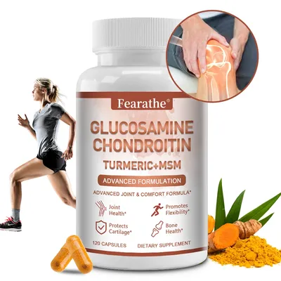 Glucosamine Chondroitin Turmeric + MSM Supplement - Relieve joint pain, enhance immunity,