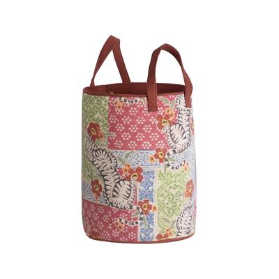 Gauri Kohli Sundance Laundry Hamper Storage Basket - Multicolored