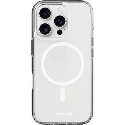 VONMÄHLEN Smartphone-Hülle "iPhone 16 Pro Max, Transparent Case - Schutzhülle,White", weiß, B:11cm H:20cm T:2cm, Hüllen