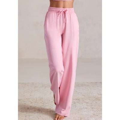 Sweathose BUFFALO, Damen, Gr. 44/46, N-Gr, pink, Obermaterial: 100% Baumwolle, used, unifarben, Basic, loose fit lang, Hosen, Loungehose im Used-Look, Loungewear Image