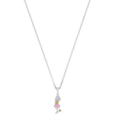 Kette mit Anhänger PRINZESSIN LILLIFEE "Lillifee-Motiv, 2038747, 2038954", bunt (silberfarben, rosa, orange), Halsketten