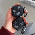 Elegante custodia in silicone antiscivolo per Apple Airpods 4 3 2 Custodie Custodia per auricolare Bluetooth per Airpods Pro Borsa nera per fidanzato