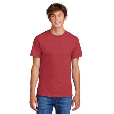 Port & Company PC55 Core Blend Top in Heather Red size Small | Cotton/Polyester