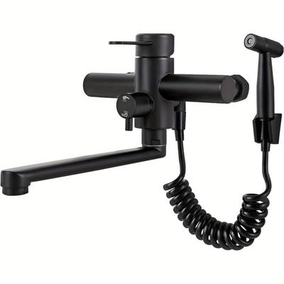 TEMU Faucet Kitchen Faucet Extendable Steel Kitchen Faucet 304 360° Mounting ( , ) Image