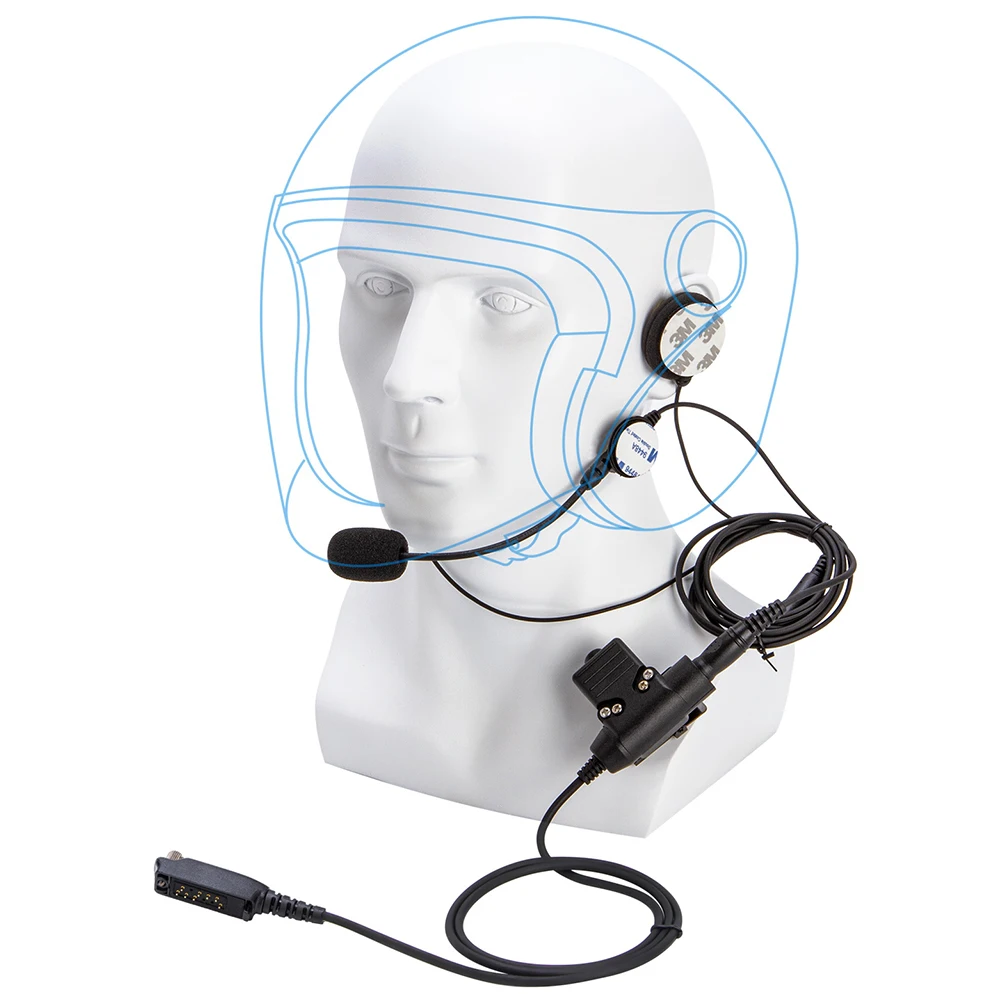 U94 PTT + Universal Aviation Headset Pilot Kopfhörer für Sepura Stp8000 Stp8030 Stp8035 stp8038 Radio Image