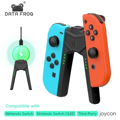 DATA FROG Switch Ladegriff für Nintendo Switch Griff Ladehalterung für Nintendo Switch Lite/Switch