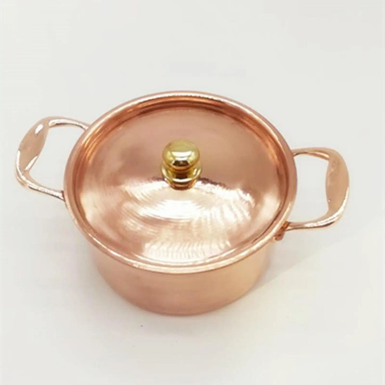 16cm Kupfer topf Suppen topf mit Deckel Topf für Induktion sherd kleines Kupfer Hot Pot Kochgeschirr Eintopf Pfanne Suppen topf Kochgeschirr Image