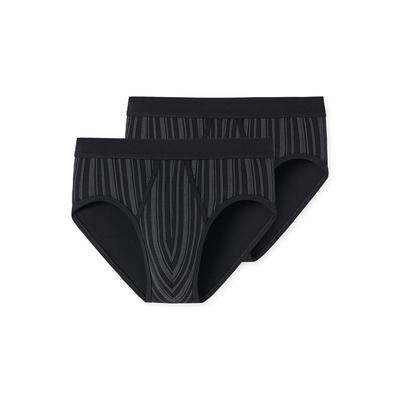 Slip SCHIESSER "Original Classics", Herren, Gr. 7, schwarz (000, schwarz), Feinripp, Obermaterial: 100% Baumwolle, unifarben, körpernah, Unterhosen, mit Eingriff Image