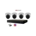 KIT Videosorveglianza Hikvision IP POE 4 Canali 4 Telecamere Dome 4 MPX 1TB Cloud