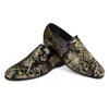 Herren Penny Loafer mit edlem Jacquard Gold