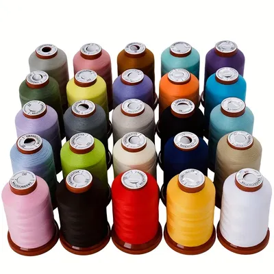 Sewing Threads Kits, 25 Colors 1100 Yards Per Spools, Polyester Sewing Thread for Hand and Machine