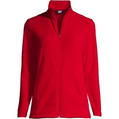Anyweather™ Fleece Jacket, Women, size: 28-30, plus, Red, Polyester, by Lands' End