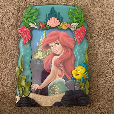 Disney Accents | Disney Parks The Little Mermaid Ariel Picture Frame For 4x6 Photo | Color: Blue/Green | Size: Os