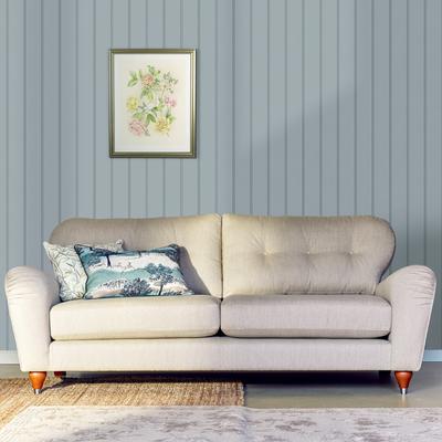 Vliestapete LAURA ASHLEY "Chalford Holzplanken", blau, B:0,52m H:10m L:10m, Vlies, Tapeten, 10mx52cm (ca. 5m2) Image