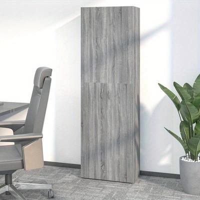 TEMU Office Cabinet Grey 60x32x190 Cm Wood-based Material Image