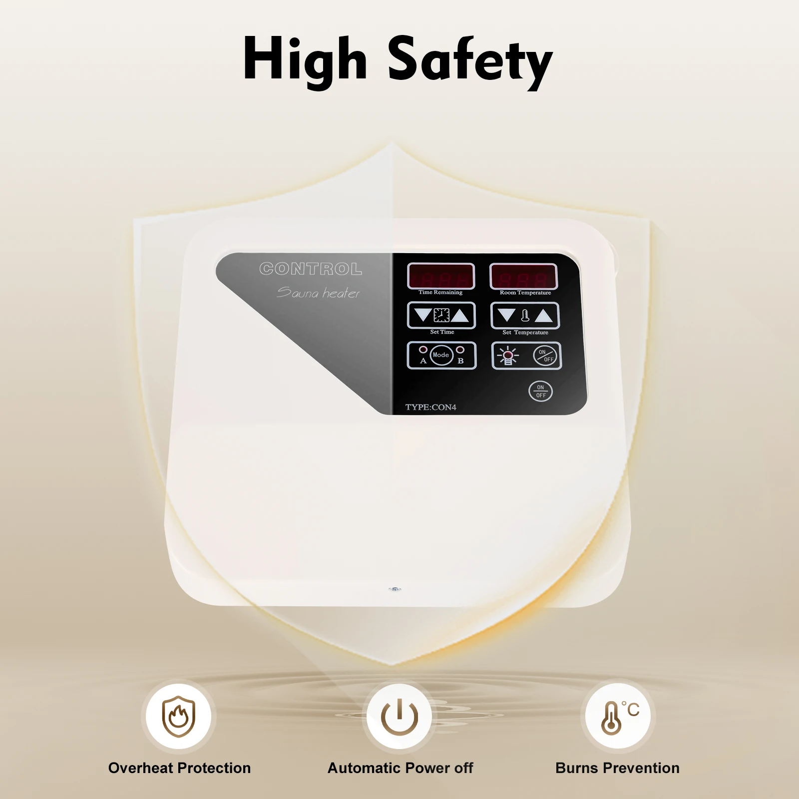 Sauna ofen Herd externer Regler 3-9kW Sauna temperatur regler Trockendampf-Bedienfeld digitale Steuerungs werkzeuge Image