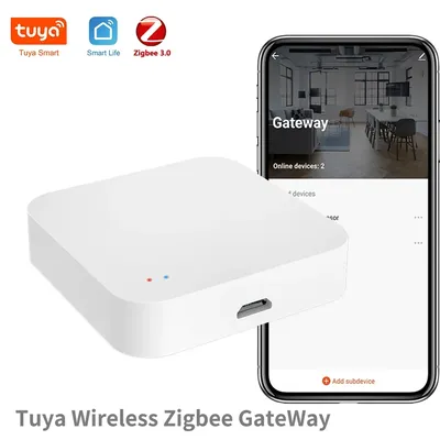 Tuya Zigbee Hub Wireless Multi Mode Gateway für Smart Home Automation für ZigBee-Geräte über Smart Life