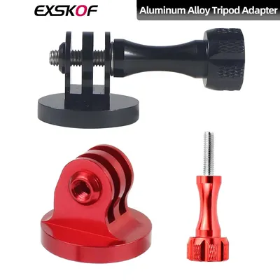 Für GoPro Aluminium Legierung Stativ Mount Adapter 1/4 "Gewinde Schraube Basis Für GoPro Hero 13 12 11 10 9 Insta360 x4 X3 DJI Action 5