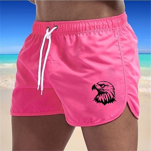 Herren Badeshorts Badehose Bedruckt Kordelzug Schnelltrocknend Boardshorts Badeanzug Surfen Strand Wassersport Sommer Image