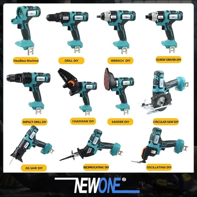 10 in 1 Brushed multifunctional tools Power Tools Set Chainsaw Multitool Electric Screwdriver