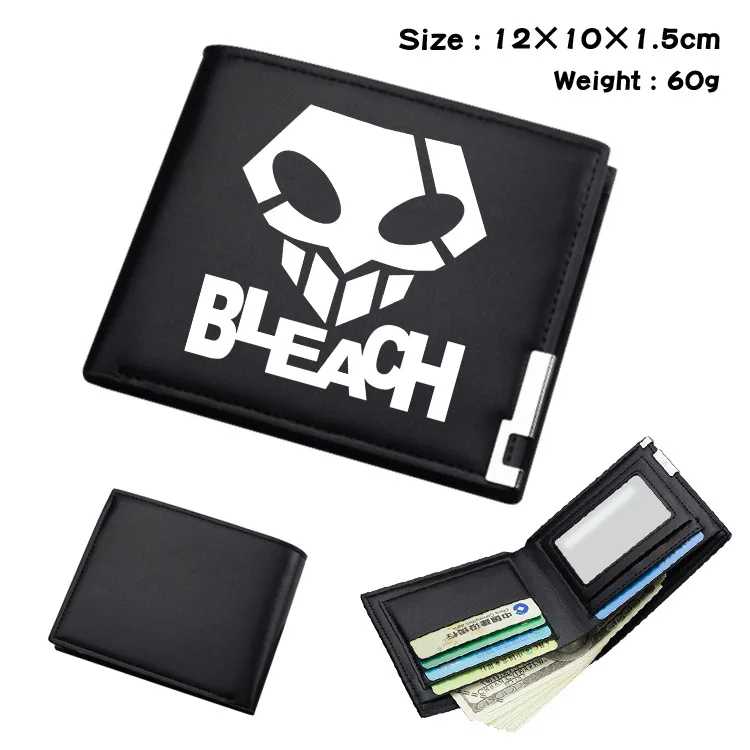 BLEACH Animation Derivative Bourse Dessin Animé Fold Short Portefeuille Portable Porte-Monnaie