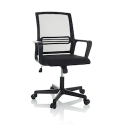 Bürostuhl / Drehstuhl STAR-TEC YU I Netzstoff schwarz / schwarz MyBuero Image