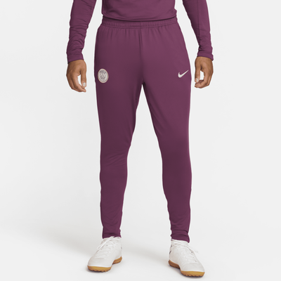 Paris Saint-Germain Strike Men's Nike Dri-FIT Football Knit Pants - Red - Polyester/Elastane