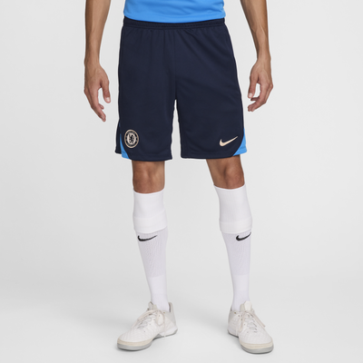 Chelsea F.C. Strike Men's Nike Dri-FIT Football Knit Shorts - Blue - Polyester