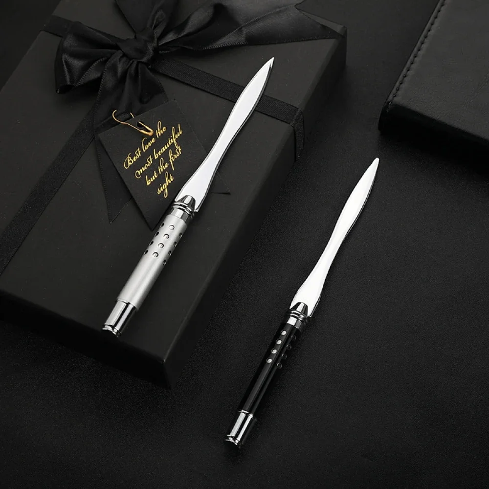 1 Stück Brieföffner aus Metall mit Umschlagöffnung, Brieföffner zum Schneiden von Metall, kreative Bürogeschenke, Geschenk zum Schneiden von Briefmesser