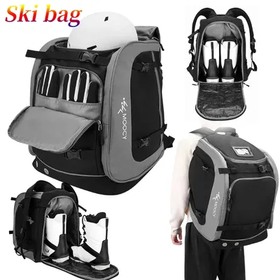65L Ski-Stiefel-Tasche, Oxford-Stoff, Helmtasche, Snowboard-Tasche, wasserdichte Stiefel, Helm-Stoff-Aufbewahrung, Skitasche für Ski-Zubehör, SAqua Diego
