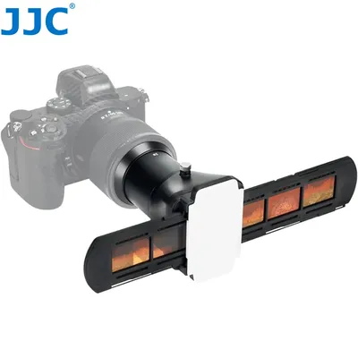 JJC 35 mm Negativfilm-Objektträger, digitalisierender Adapter, LED-Licht, Negativ-Scanner zu digitalen Fotos, Konverter für Nikon D850 Sony