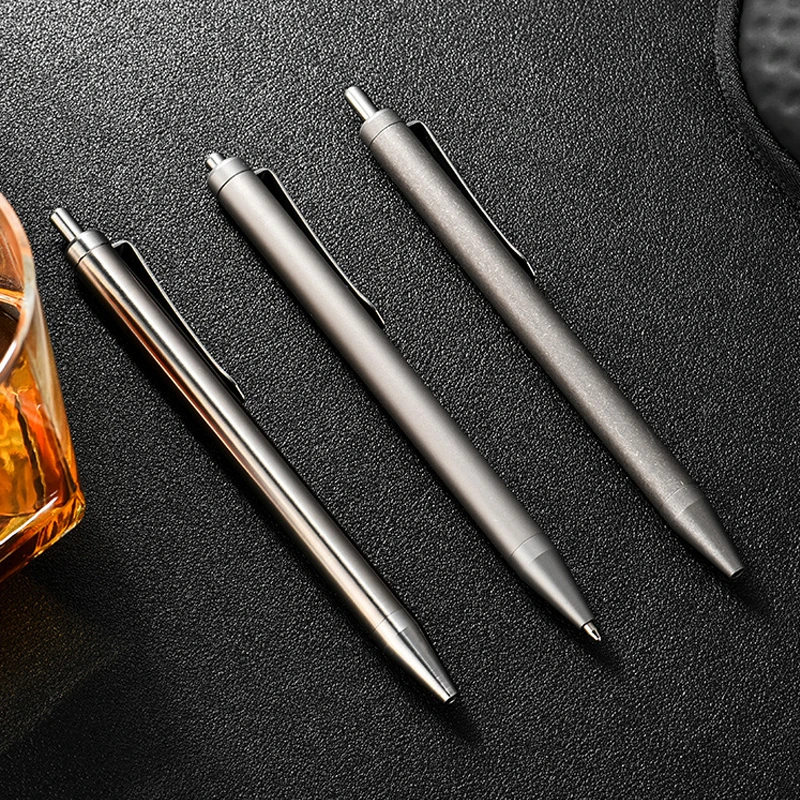 Hochwertiger taktischer Stift aus Titanlegierung, nachfüllbarer Kugelschreiber, leicht zu tragen, täglicher Schreibstift, nachfüllbarer Kugelschreiber Image