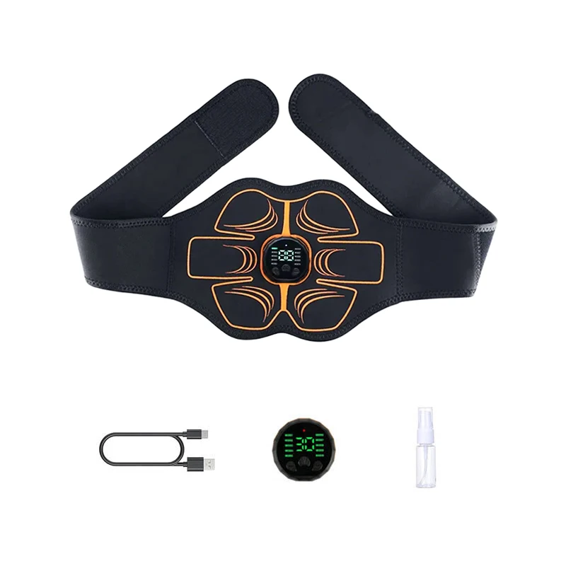 107cm Bauch muskel Trainings gürtel Taille Bauch massage gürtel Muskel Toner Fitness Massage gerät 10 Modi 30 Stufen Image