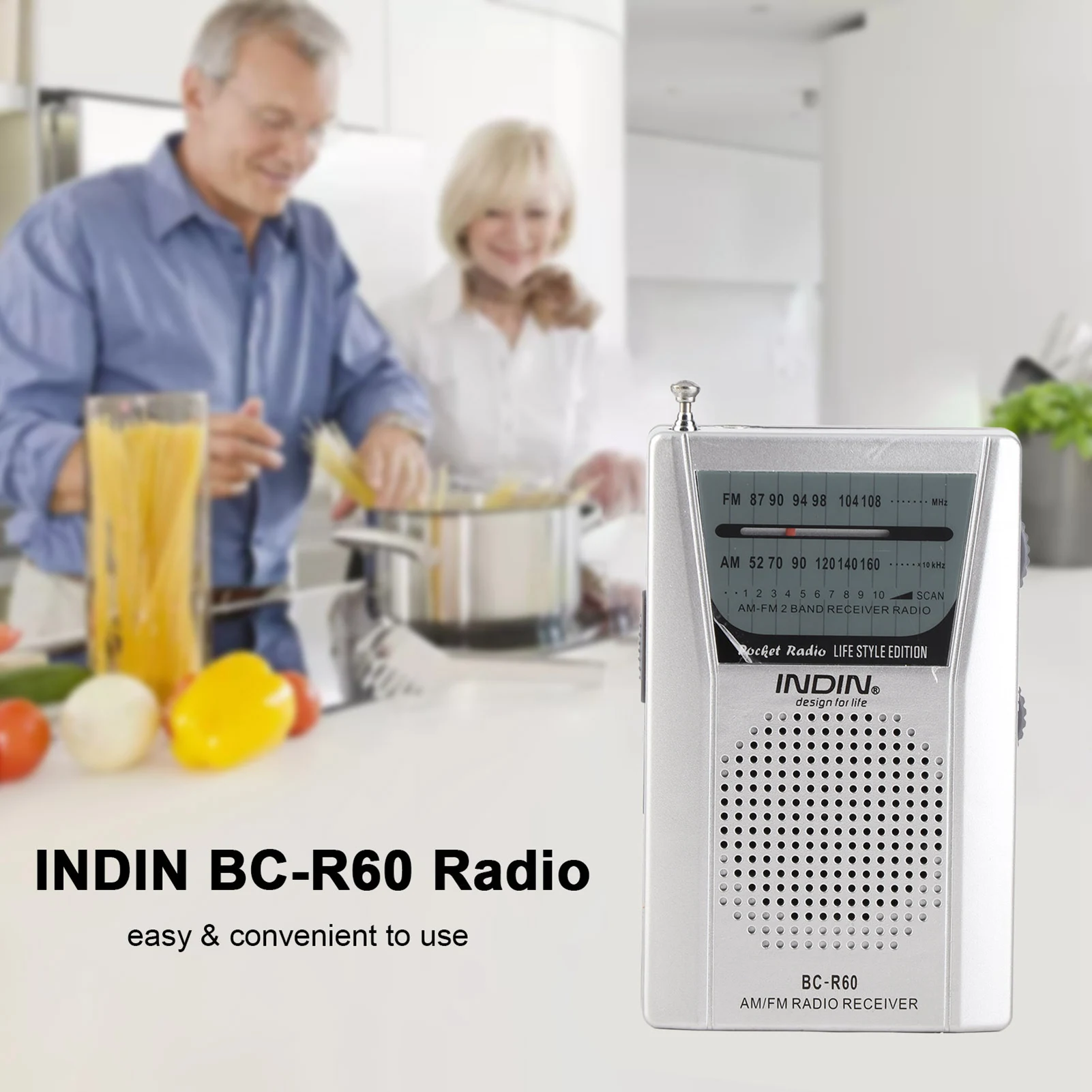 Radio, batteriebetrieben, tragbarer Multifunktions-AM-FM-Radio-Player für ältere Menschen, batteriebetriebenes Radio, tragbares Radio