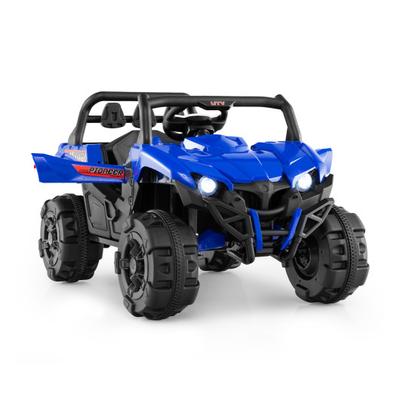 Costway 12V Battery Powered Electric Vehicle with Remote Control and 3 Speeds-Blue