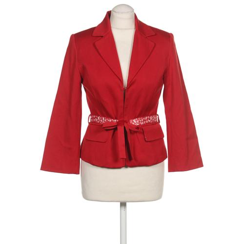 H&M Damen Blazer, Gr. 38, rot, Elasthan, Baumwolle, Synthetik