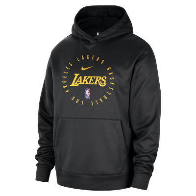 Los Angeles Lakers Spotlight Men's Nike Dri-FIT NBA Pullover Hoodie - Black - Polyester