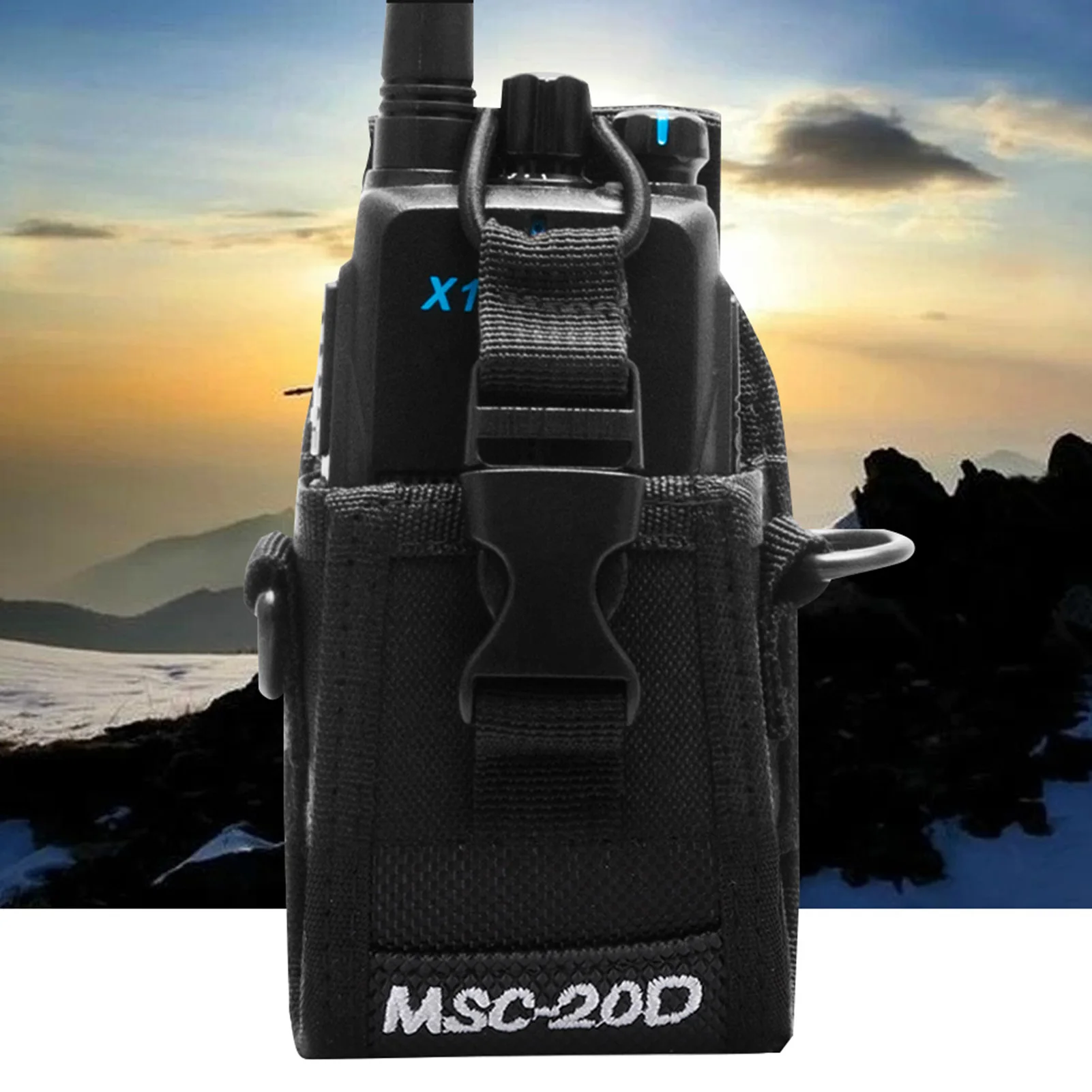 MSC 20D Walkie Talkie Zwei-Wege-Radio, leichte Nylon-Armtasche mit Armband Image