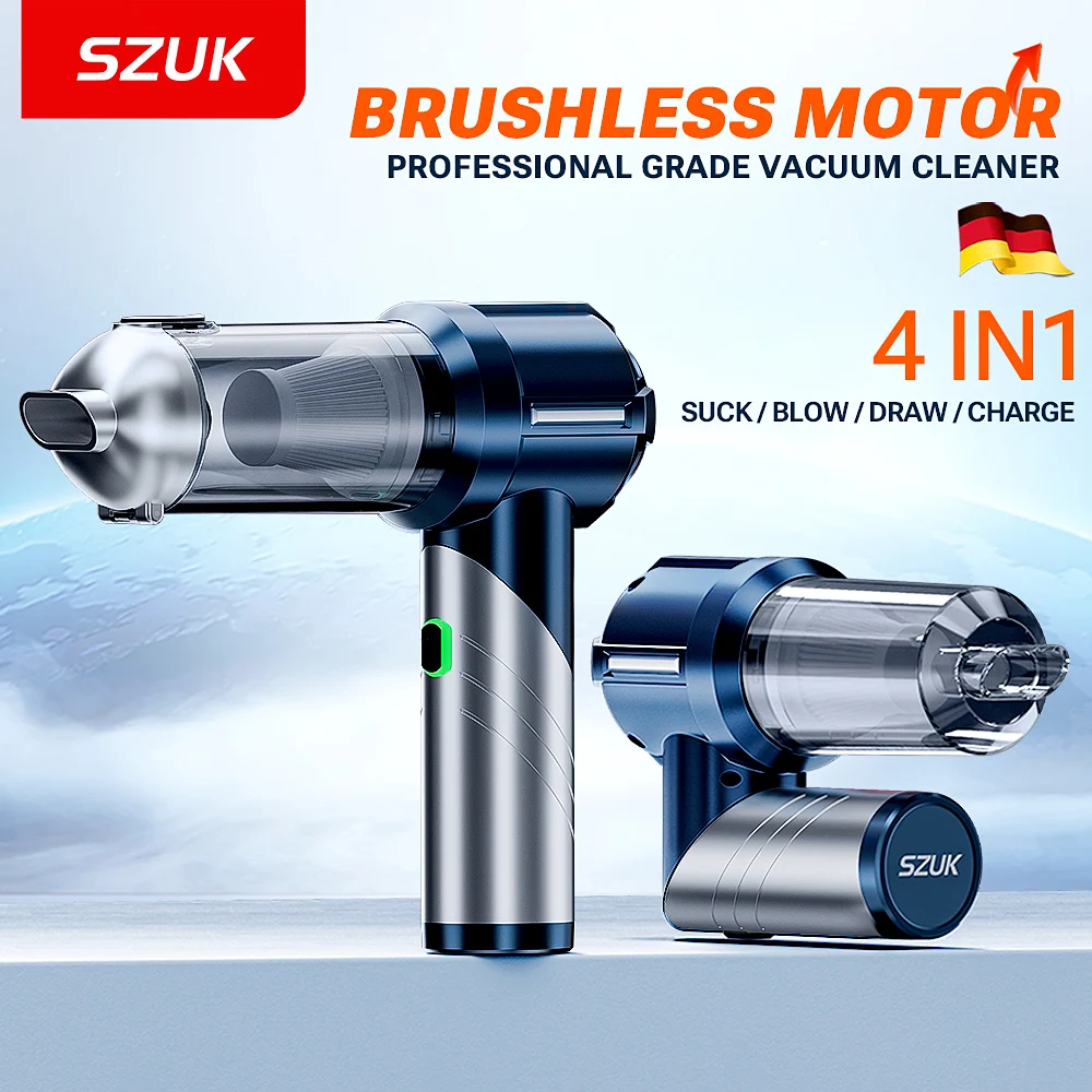 SZUK C013Max-Mini Aspirateur de Voiture Pliable et Portable, Sans Fil, pour le Bain, Machine à Livres aspirateurs sans fil，aspirateur pour voiture，aspirateur maison，aspirateur sans fil puissant，mini