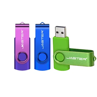 Modisches drehbares USB 2.0-Flash-Laufwerk, 128 GB, 64 GB, 32 GB, bunter Hochgeschwindigkeits-Stick Image