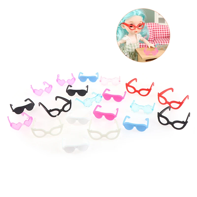 Lunettes à beurre miniatures, 20 pièces, maison de courses, comparateur de couleur, lunettes, cool, accessoires de décoration, jouet, document aléatoire