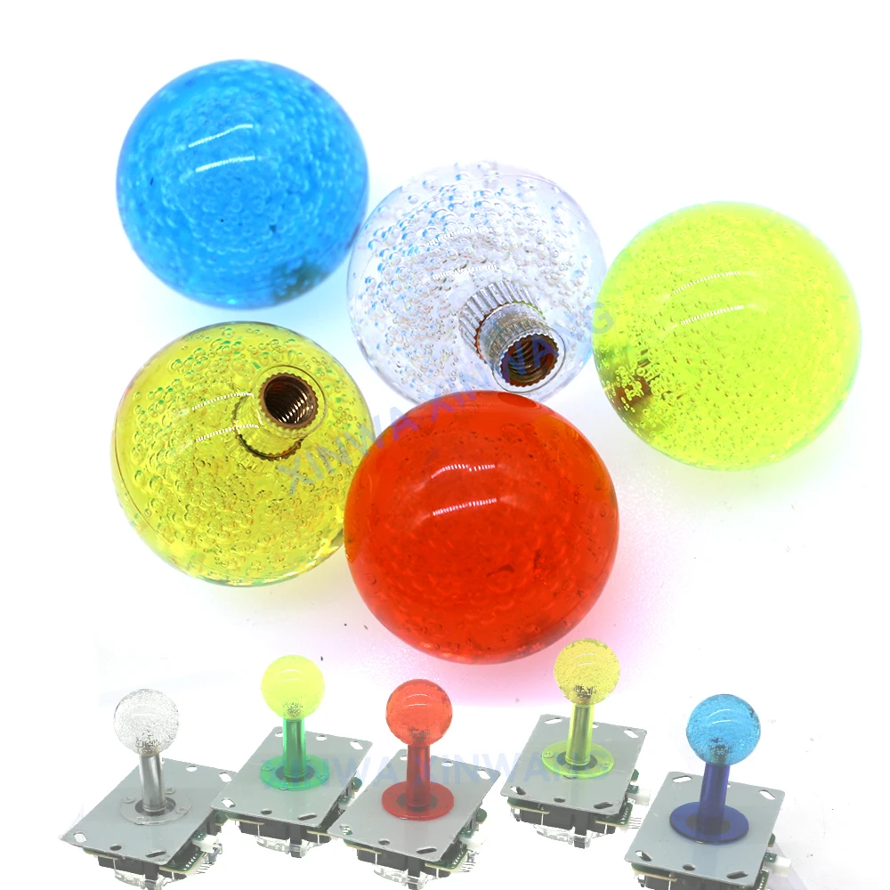 2PCS 35MM Acryl Blase Ball Top Für Led Joystick SANWA Stick Befehl Retro Arcade-Spiel Maschine SNK NEO GEO DIY Flipper Teile Image