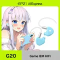 EPZ G20 Auricolari cablati HIFI Musica IEM Cuffie intrauricolari Cuffie da gioco Tipo C Cavo per auricolari da 1,8 mm/3,5 mm
