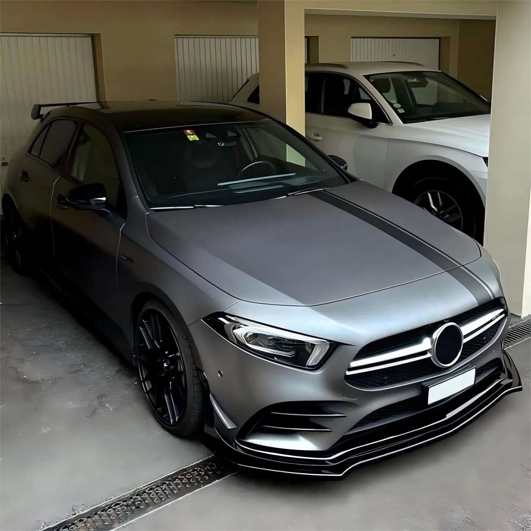 Per Mercedes Benz W177 A180 A200 A220 A250 A260 AMG A35 2018-2022 Auto Paraurti Anteriore Labbro Splitter Spoiler Diffusore Bodykits Tuning