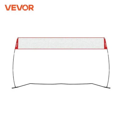 VEVOR Freestanding Volleyball Training Net for Indoor or Outdoor Use, Adjustable Height Portable Net